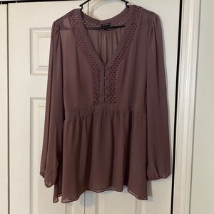 Womens Sheer Torrid Blouse